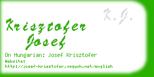 krisztofer josef business card